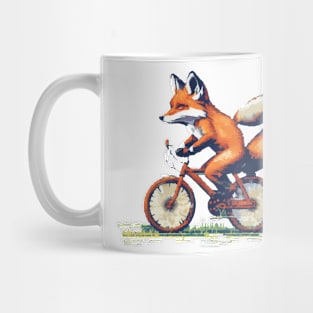 Fox Bicycle - 8bit Mug